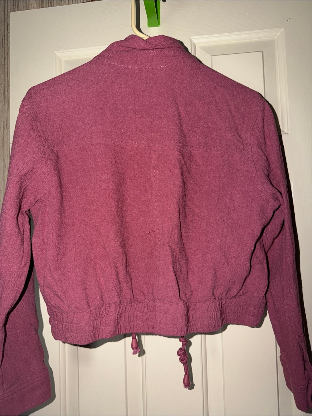 Utility Drawstring Jacket in Rose Pink - Picture 6 of 6